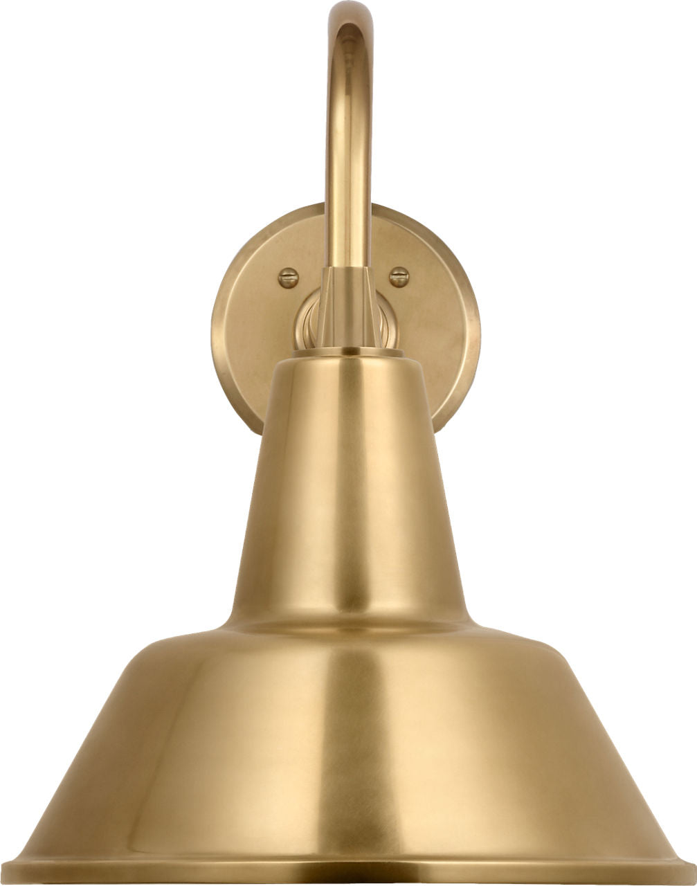 Academy 11" Flynn Barn Light | Hand-Rubbed Antique Brass | 12.5 | 12.5" Hand-Rubbed Antique Brass Bowers Shade