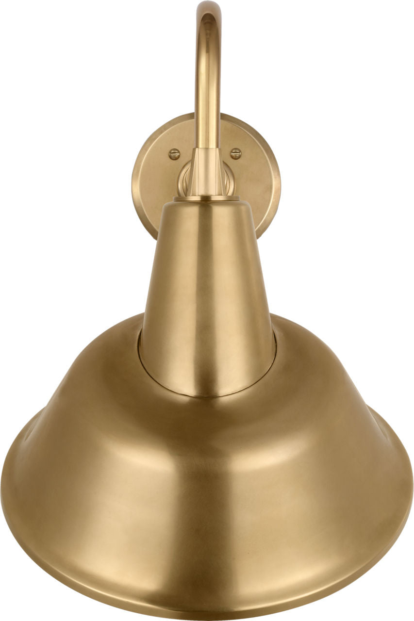 Academy 11" Flynn Barn Light | Hand-Rubbed Antique Brass | 12.5 | 12.5" Hand-Rubbed Antique Brass Tilted Bowers Shade