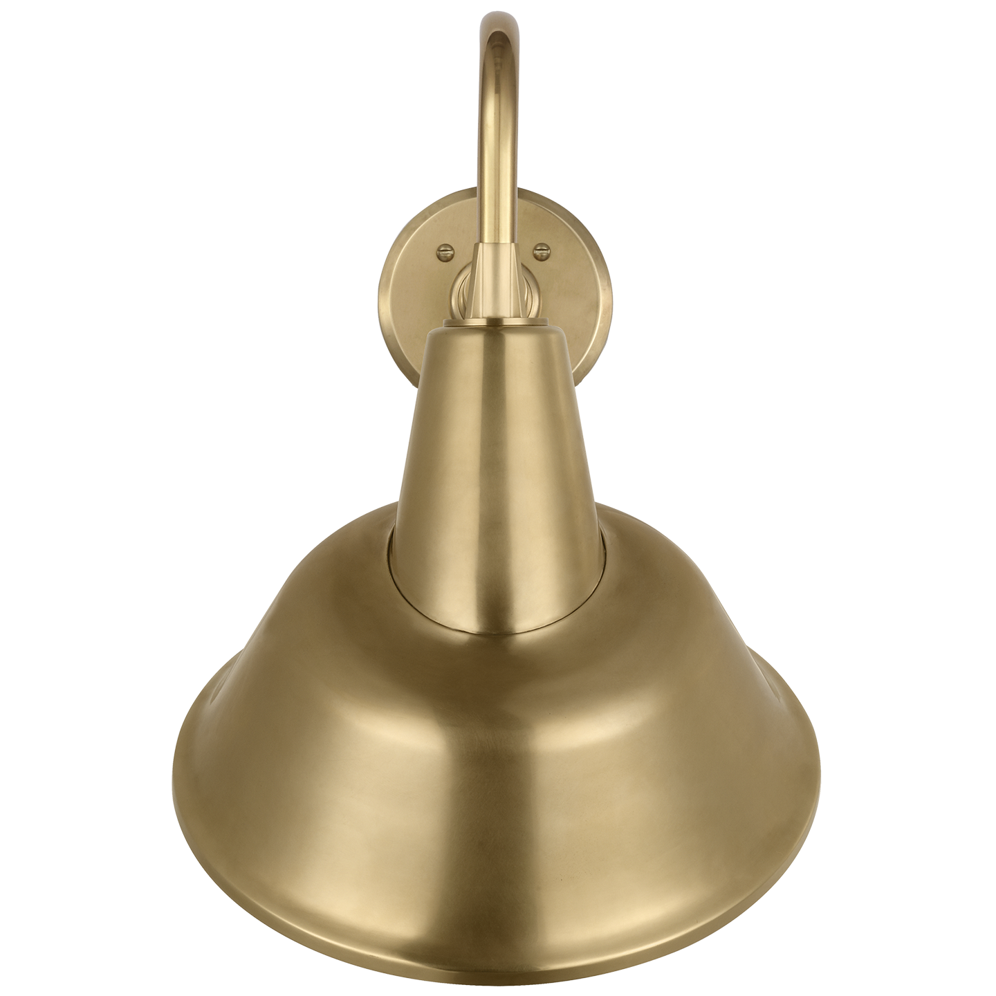 Academy 11" Flynn Barn Light | Hand-Rubbed Antique Brass | 12.5 | 12.5" Hand-Rubbed Antique Brass Tilted Bowers Shade