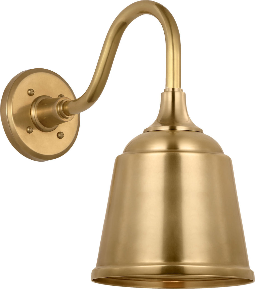 Academy 11" Flynn Barn Light | Hand-Rubbed Antique Brass | 8 | 8" Hand-Rubbed Antique Brass Rockhouse Shade