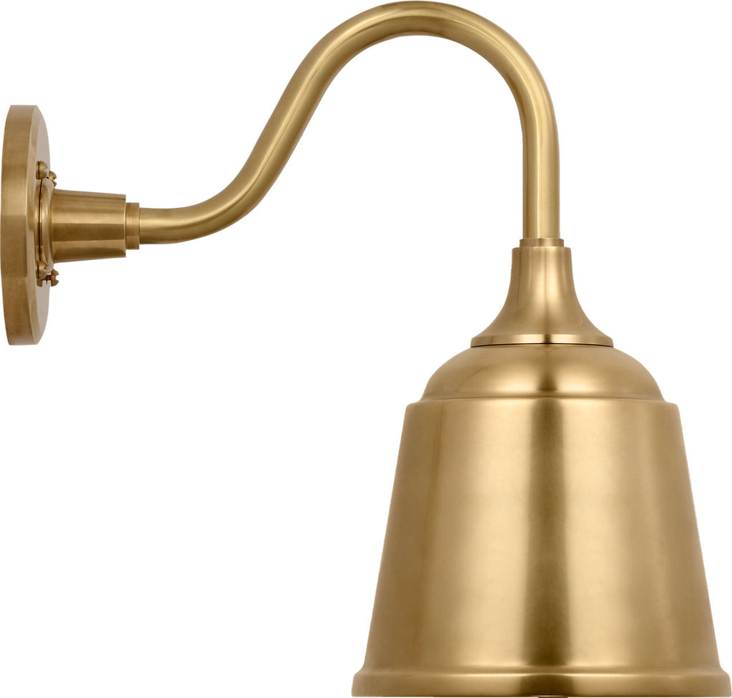 Academy 11" Flynn Barn Light | Hand-Rubbed Antique Brass | 8 | 8" Hand-Rubbed Antique Brass Rockhouse Shade