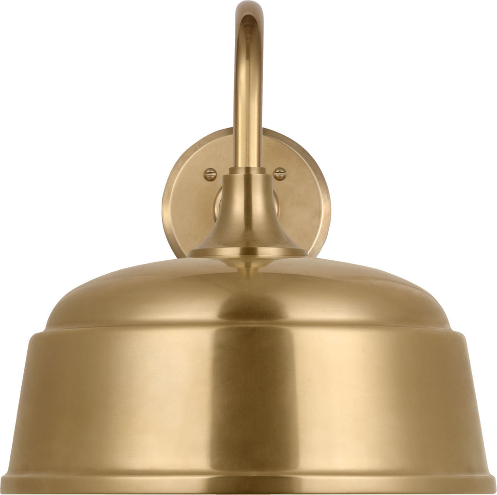 Academy 11" Flynn Barn Light | Hand-Rubbed Antique Brass | 12.5 | 12.5" Hand-Rubbed Antique Brass Rockhouse Shade