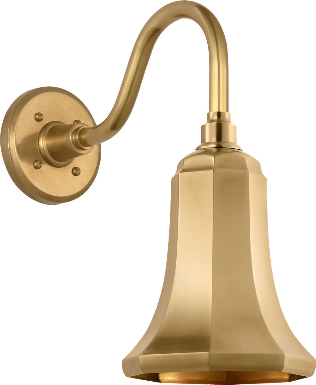 Academy 11" Flynn Barn Light | Hand-Rubbed Antique Brass | 7.5 | 7.5" Hand-Rubbed Antique Brass Savannah Shade