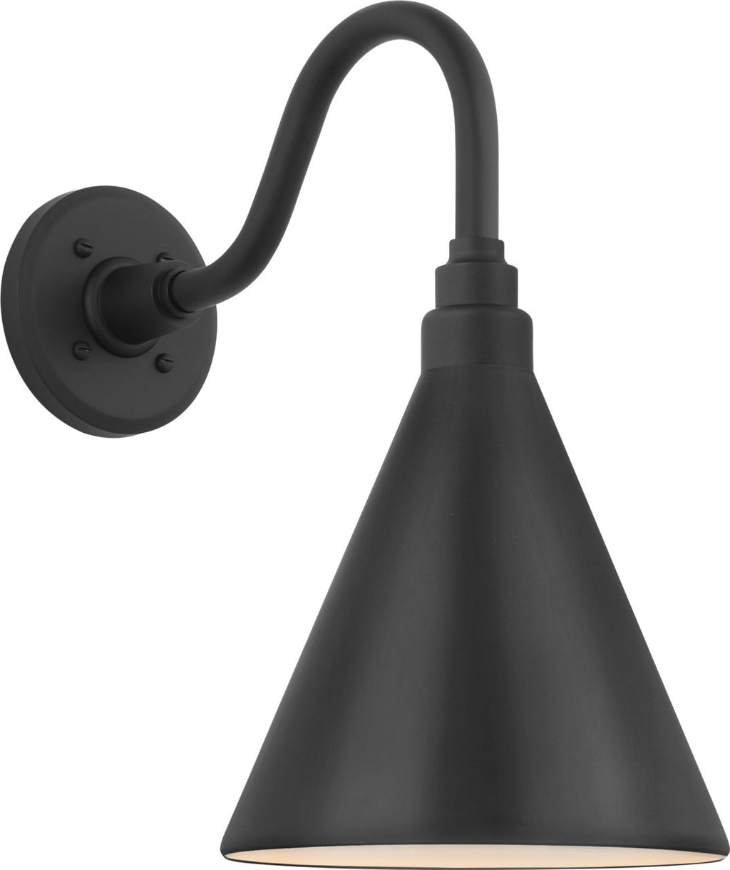 Academy 11" Flynn Barn Light | Matte Black | 9 | 9" Matte Black Conical Savannah Shade
