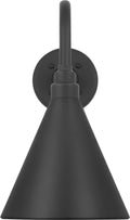 Academy 11" Flynn Barn Light | Matte Black | 9 | 9" Matte Black Conical Savannah Shade