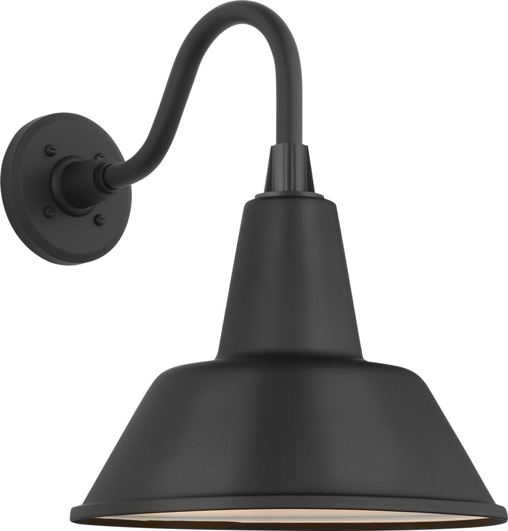 Academy 11" Flynn Barn Light | Matte Black | 12.5 | 12.5" Matte Black Bowers Shade