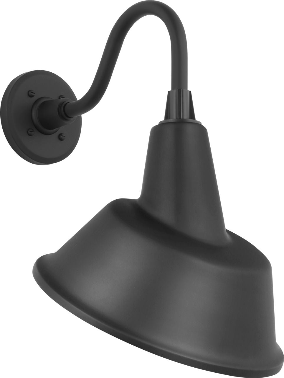 Academy 11" Flynn Barn Light | Matte Black | 12.5 | 12.5" Matte Black Tilted Bowers Shade