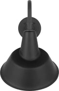 Academy 11" Flynn Barn Light | Matte Black | 12.5 | 12.5" Matte Black Tilted Bowers Shade