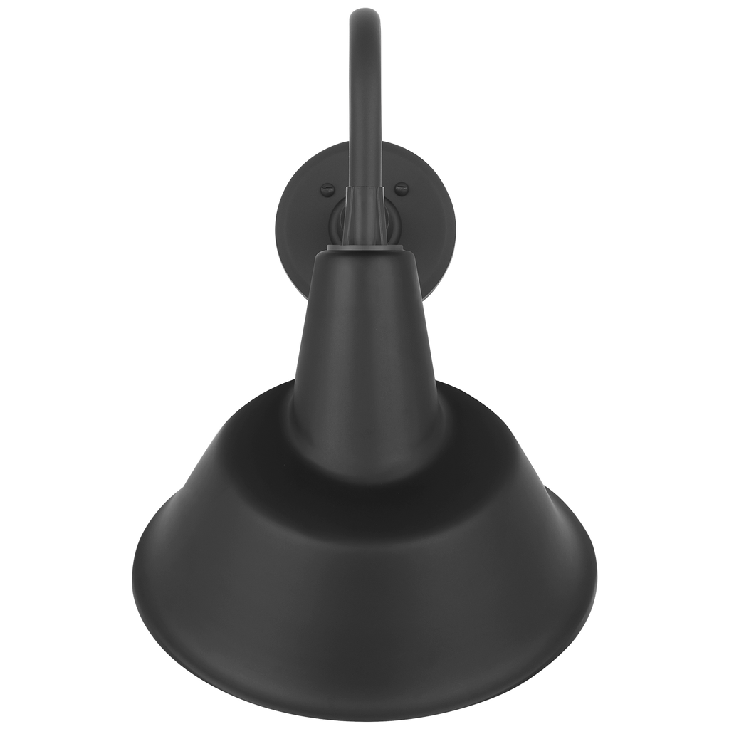 Academy 11" Flynn Barn Light | Matte Black | 12.5 | 12.5" Matte Black Tilted Bowers Shade