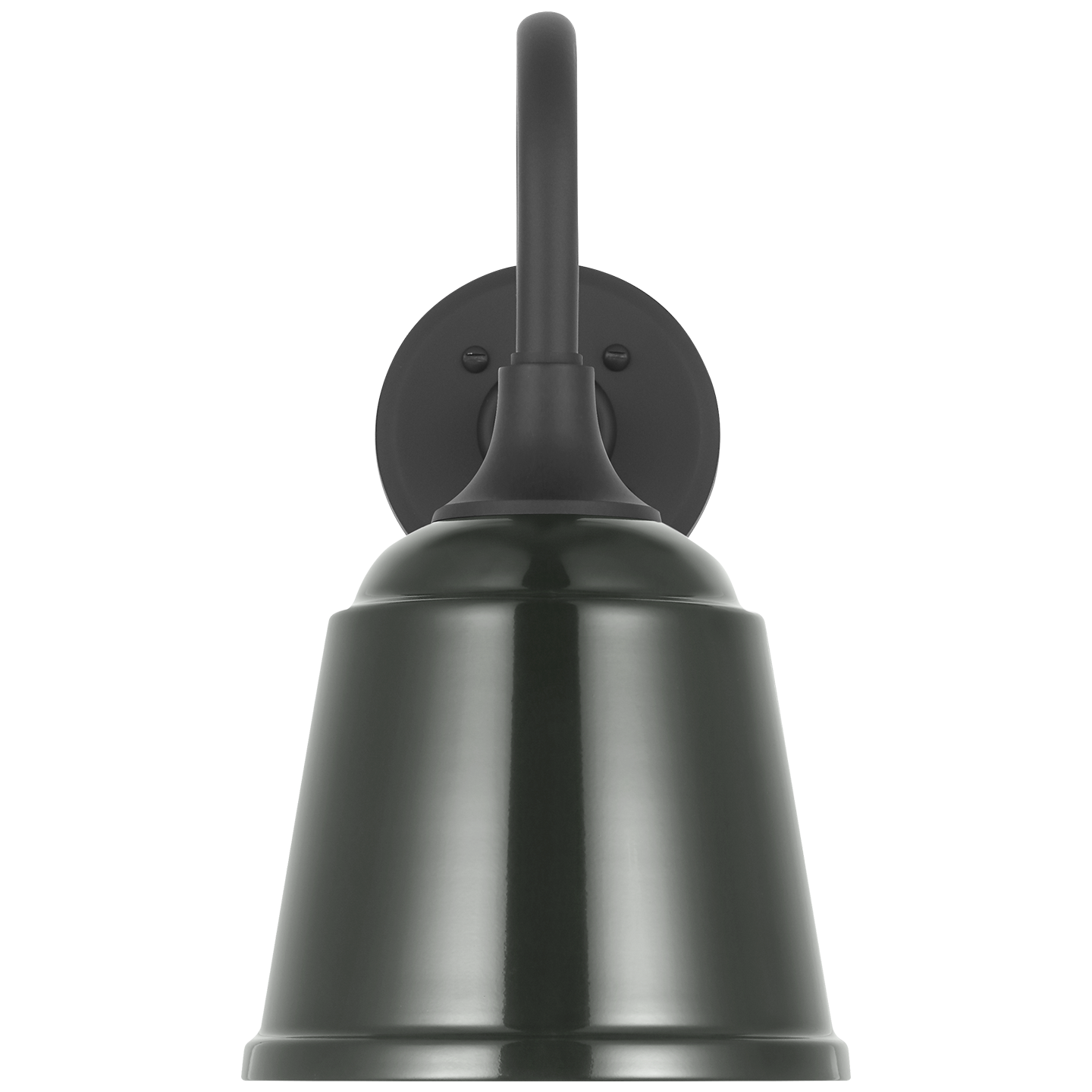 Academy 11" Flynn Barn Light | Matte Black | 8 | 8" Green Rockhouse Shade