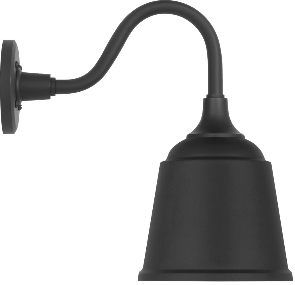 Academy 11" Flynn Barn Light | Matte Black | 8 | 8" Matte Black Rockhouse Shade