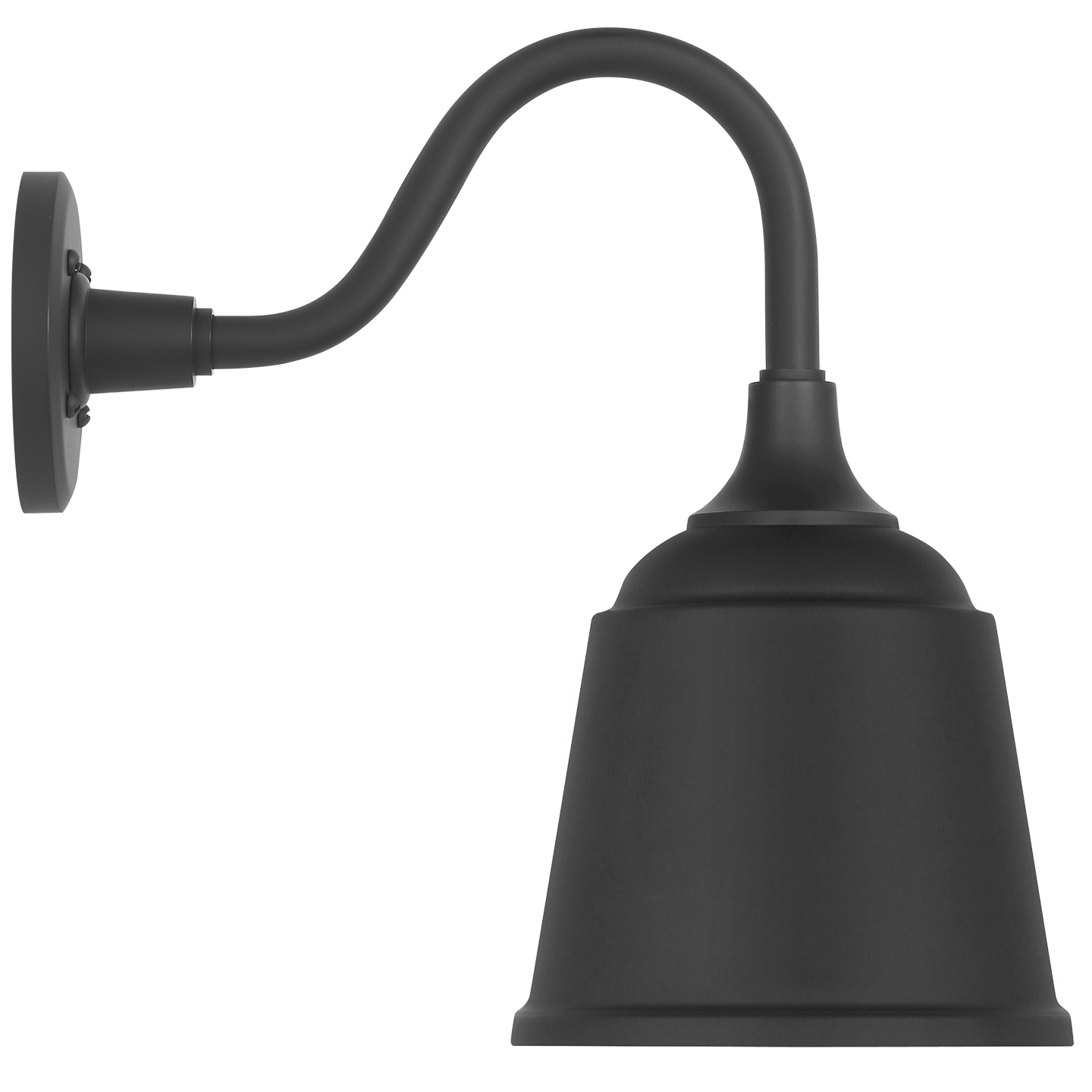 Academy 11" Flynn Barn Light | Matte Black | 8 | 8" Matte Black Rockhouse Shade