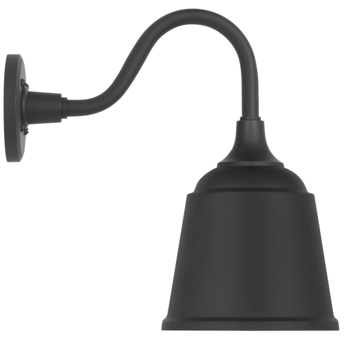 Academy 11" Flynn Barn Light | Matte Black | 8 | 8" Matte Black Rockhouse Shade