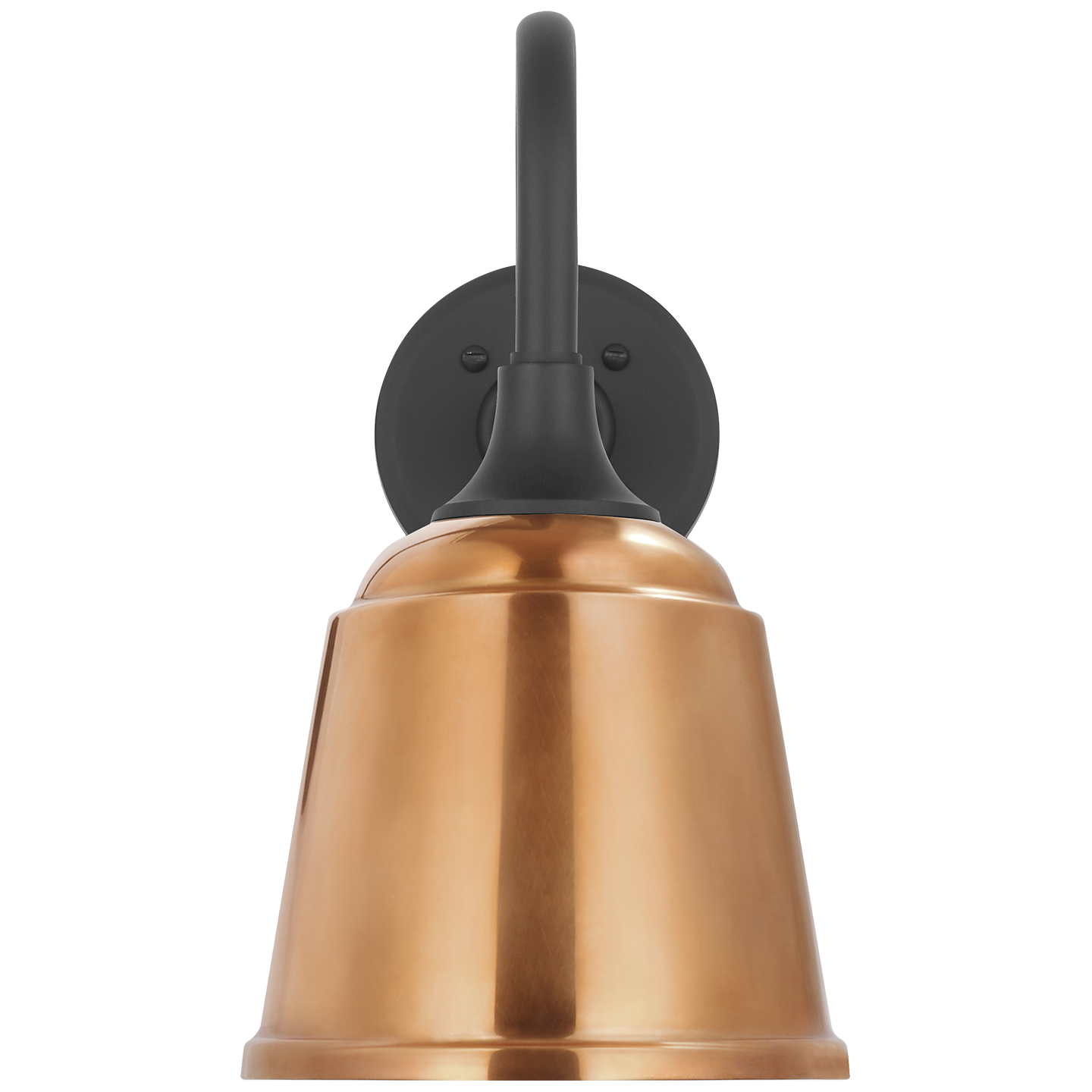 Academy 11" Flynn Barn Light | Matte Black | 8 | 8" Soft Copper Rockhouse Shade