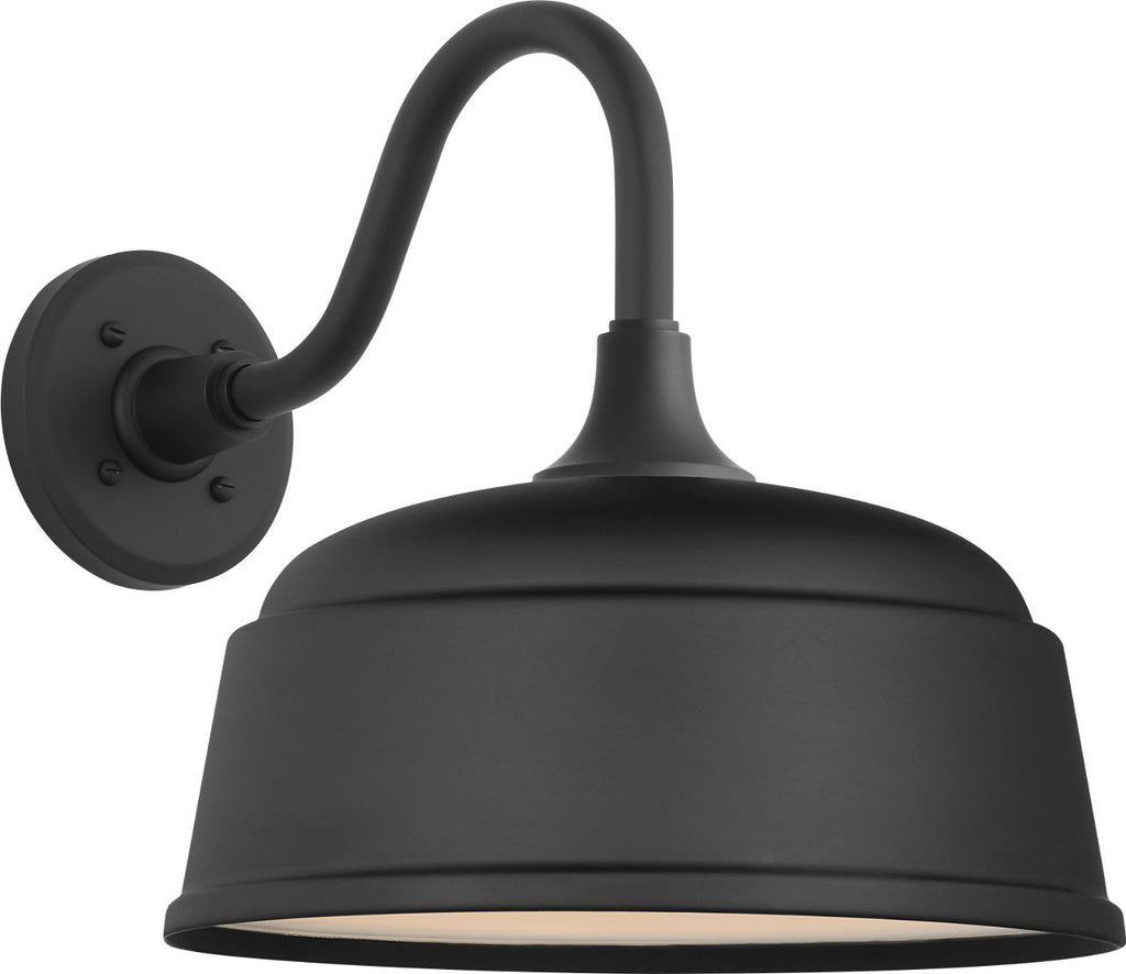 Academy 11" Flynn Barn Light | Matte Black | 12.5 | 12.5" Matte Black Rockhouse Shade