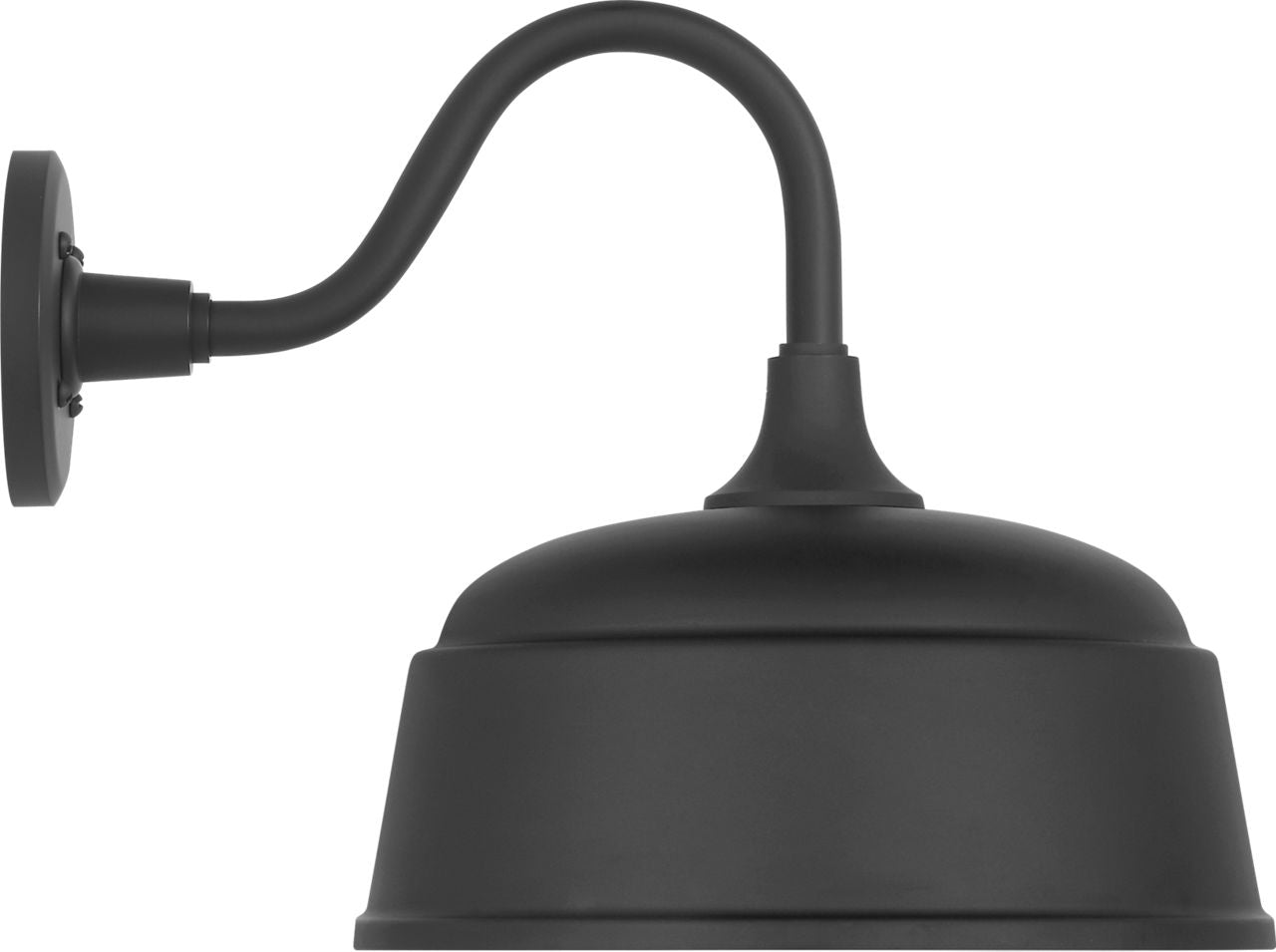 Academy 11" Flynn Barn Light | Matte Black | 12.5 | 12.5" Matte Black Rockhouse Shade