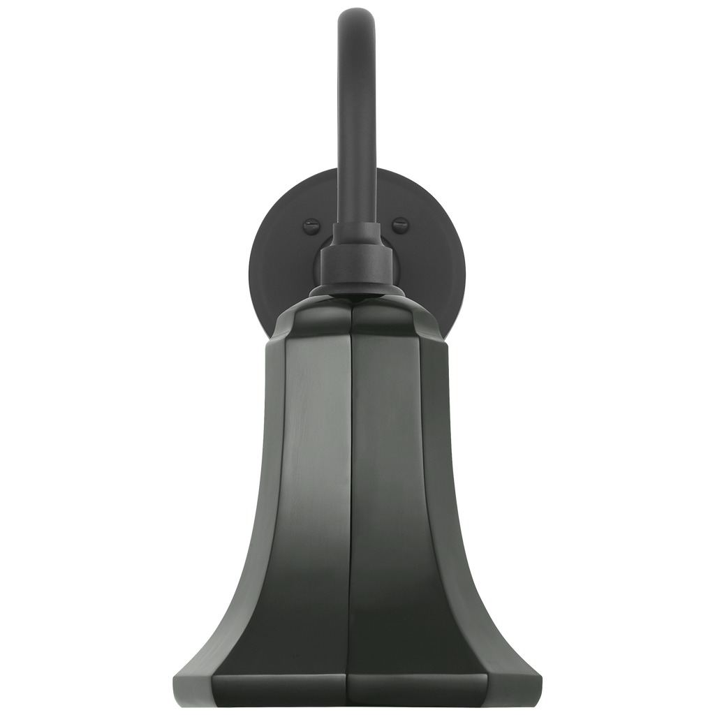 Academy 11" Flynn Barn Light | Matte Black | 7.5 | 7.5" Green Savannah Shade