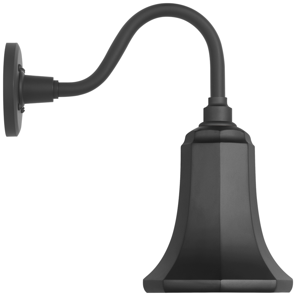 Academy 11" Flynn Barn Light | Matte Black | 7.5 | 7.5" Matte Black Savannah Shade