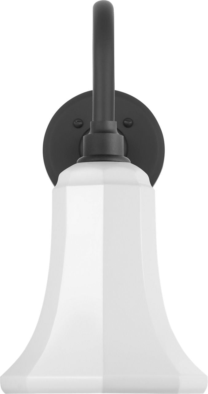 Academy 11" Flynn Barn Light | Matte Black | 7.5 | 7.5" White Savannah Shade