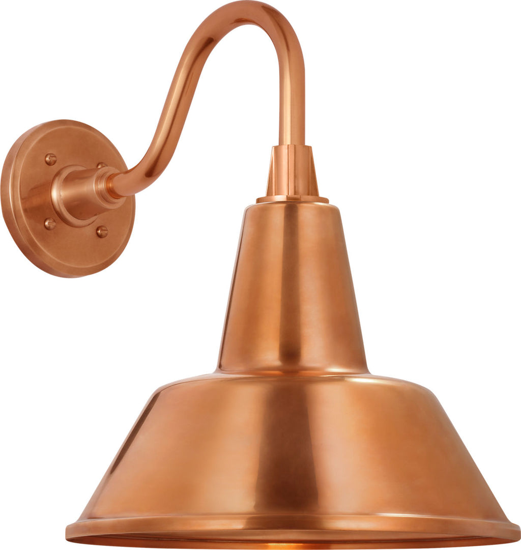 Academy 11" Flynn Barn Light | Soft Copper | 12.5 | 12.5" Soft Copper Bowers Shade