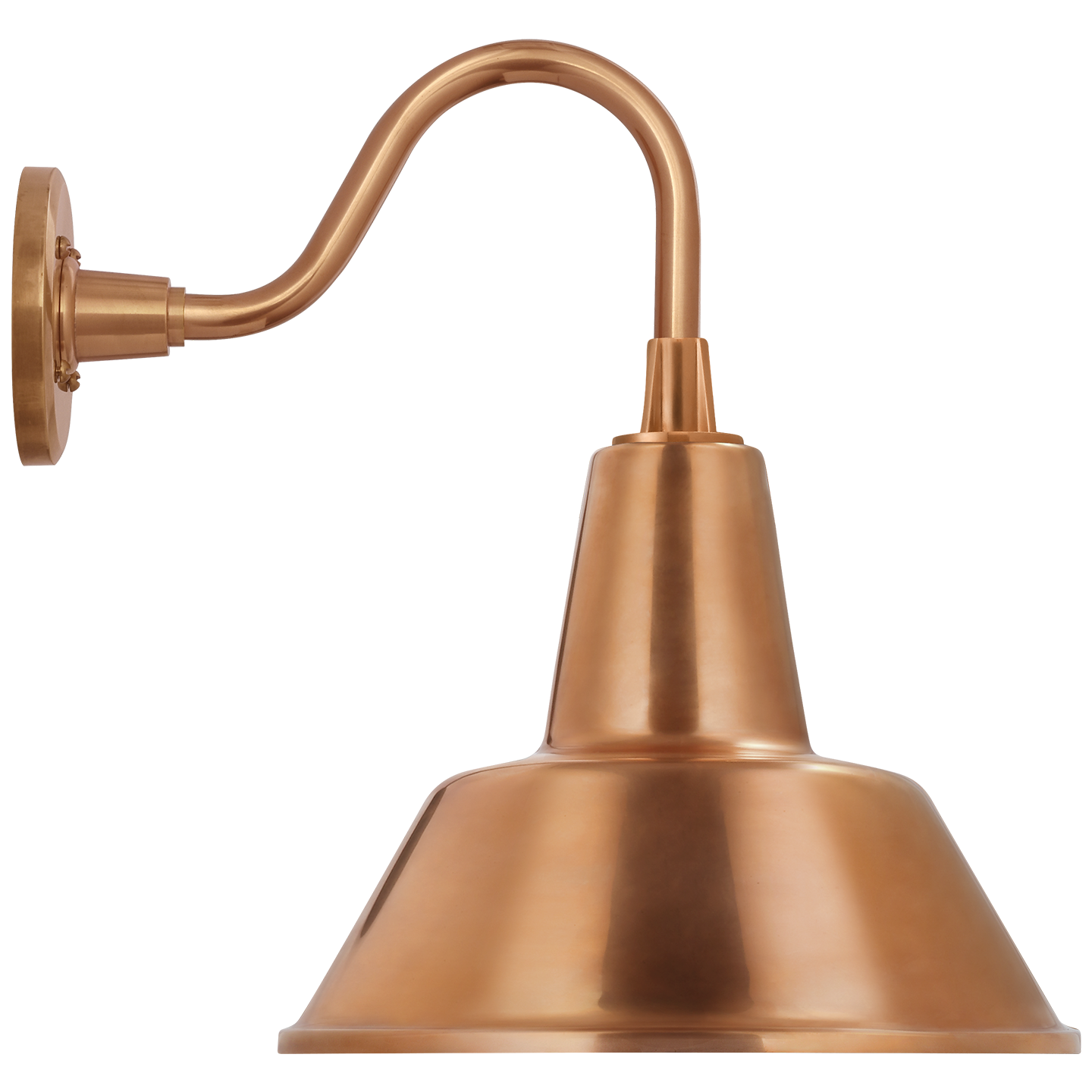 Academy 11" Flynn Barn Light | Soft Copper | 12.5 | 12.5" Soft Copper Bowers Shade