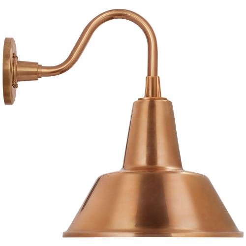 Academy 11" Flynn Barn Light | Soft Copper | 12.5 | 12.5" Soft Copper Bowers Shade