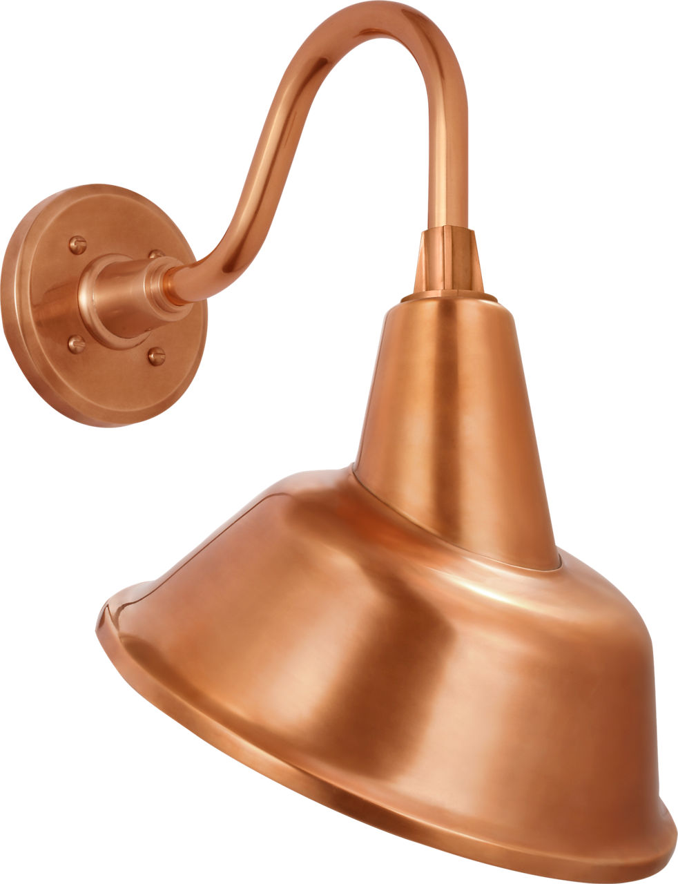 Academy 11" Flynn Barn Light | Soft Copper | 12.5 | 12.5" Soft Copper Tilted Bowers Shade