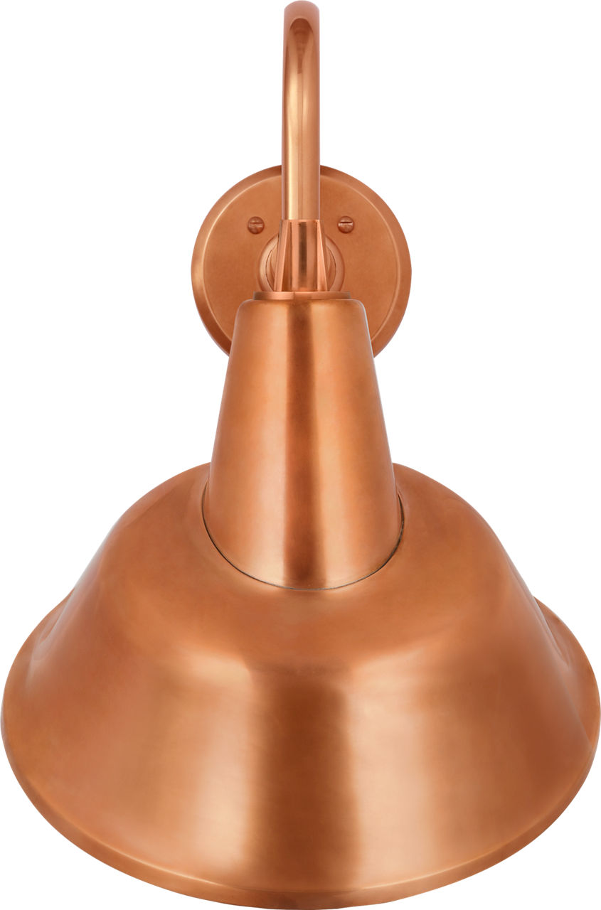 Academy 11" Flynn Barn Light | Soft Copper | 12.5 | 12.5" Soft Copper Tilted Bowers Shade