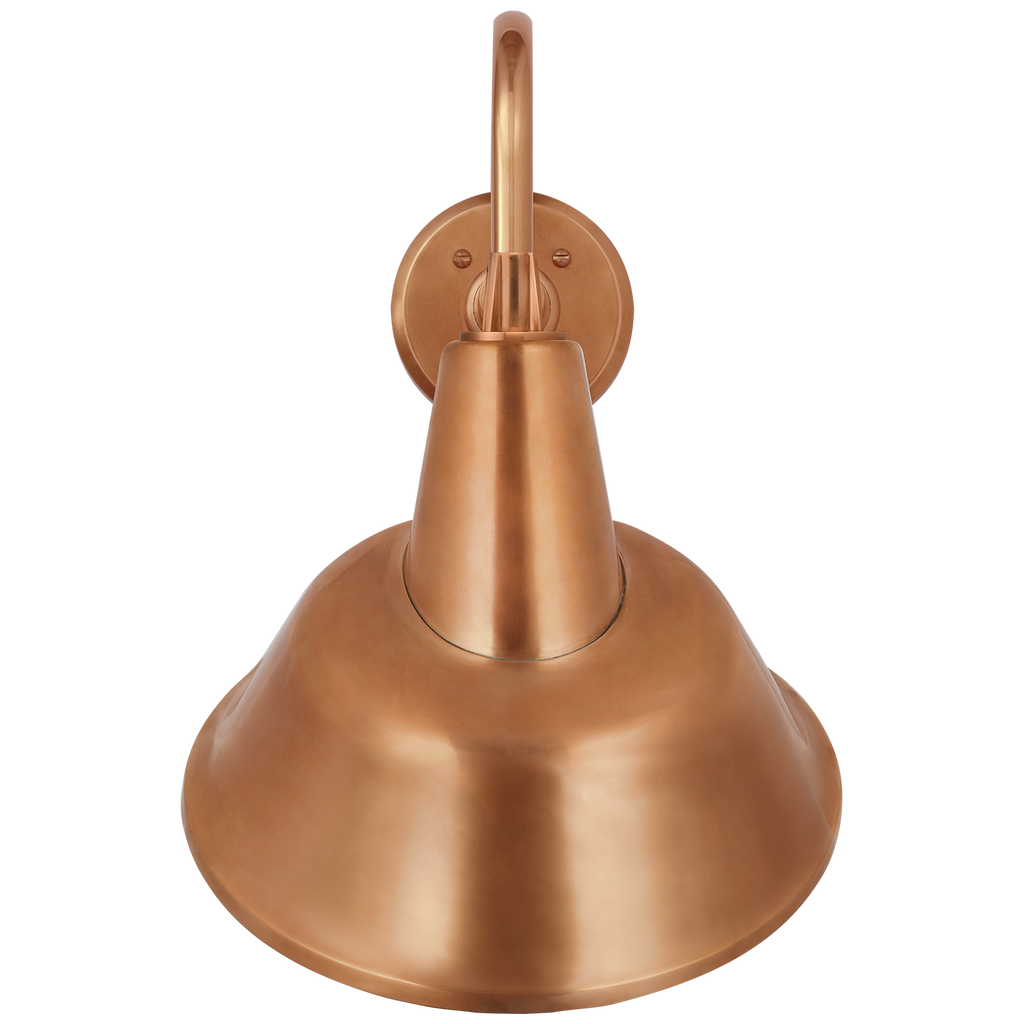 Academy 11" Flynn Barn Light | Soft Copper | 12.5 | 12.5" Soft Copper Tilted Bowers Shade