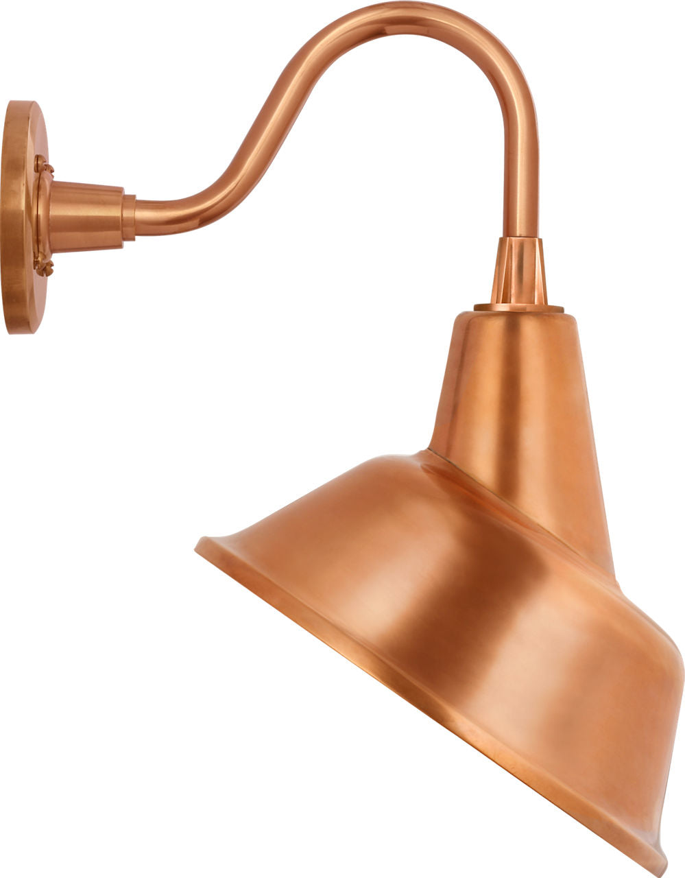 Academy 11" Flynn Barn Light | Soft Copper | 12.5 | 12.5" Soft Copper Tilted Bowers Shade