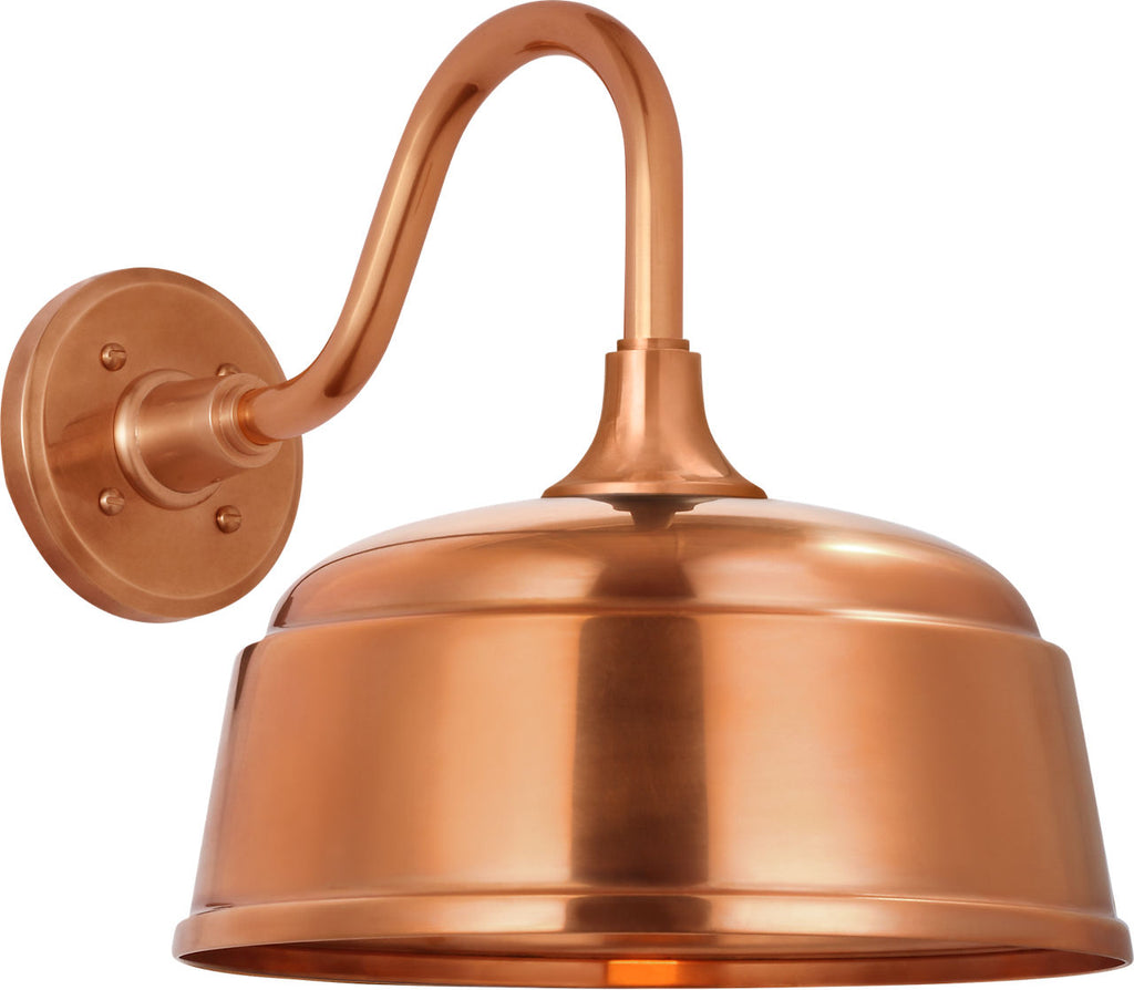 Academy 11" Flynn Barn Light | Soft Copper | 12.5 | 12.5" Soft Copper Rockhouse Shade