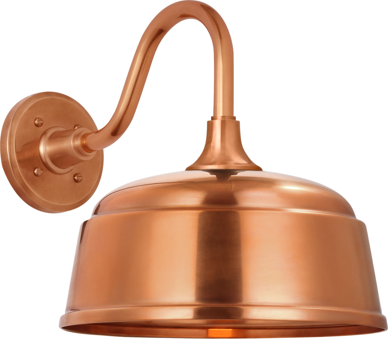 Academy 11" Flynn Barn Light | Soft Copper | 12.5 | 12.5" Soft Copper Rockhouse Shade
