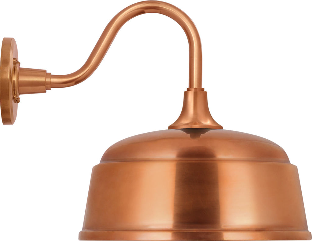 Academy 11" Flynn Barn Light | Soft Copper | 12.5 | 12.5" Soft Copper Rockhouse Shade