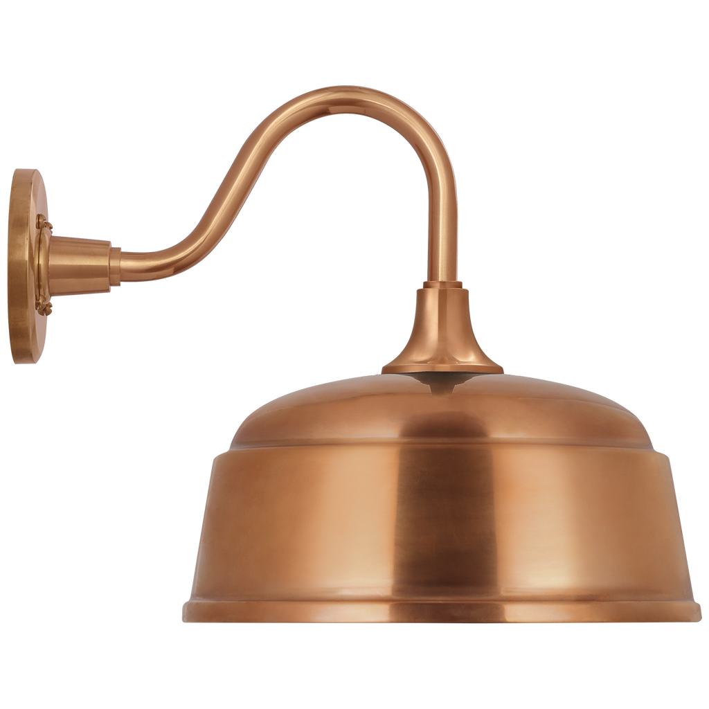 Academy 11" Flynn Barn Light | Soft Copper | 12.5 | 12.5" Soft Copper Rockhouse Shade