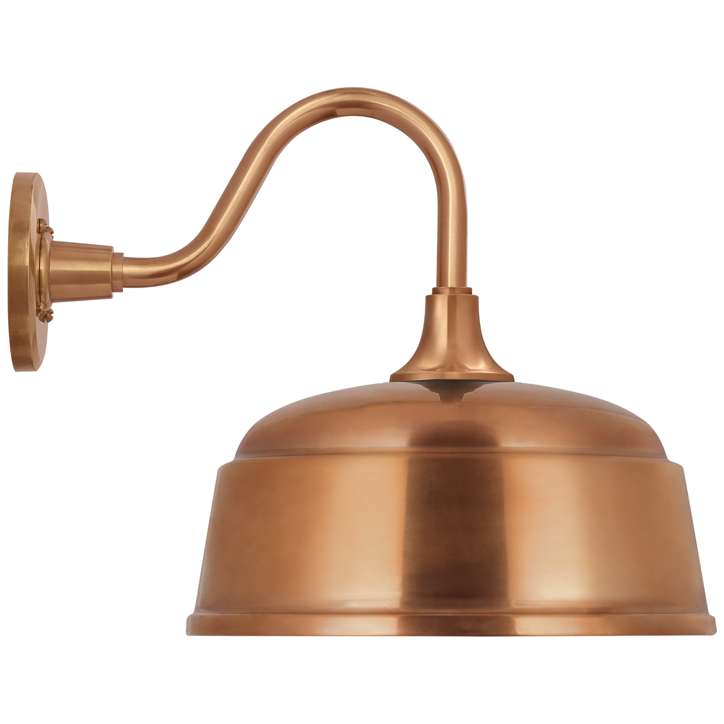 Academy 11" Flynn Barn Light | Soft Copper | 12.5 | 12.5" Soft Copper Rockhouse Shade