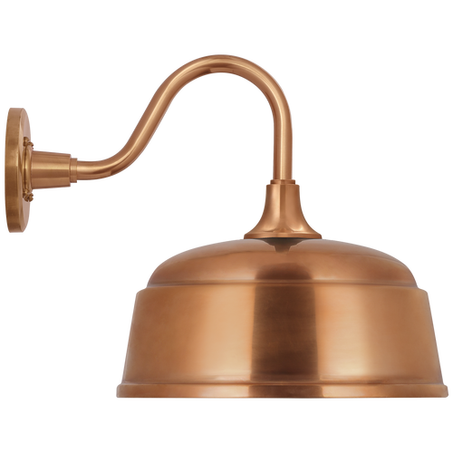 Academy 11" Flynn Barn Light | Soft Copper | 12.5 | 12.5" Soft Copper Rockhouse Shade