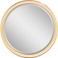 Tricia 24" Illuminated Round Mirror | Hand-Rubbed Antique Brass
