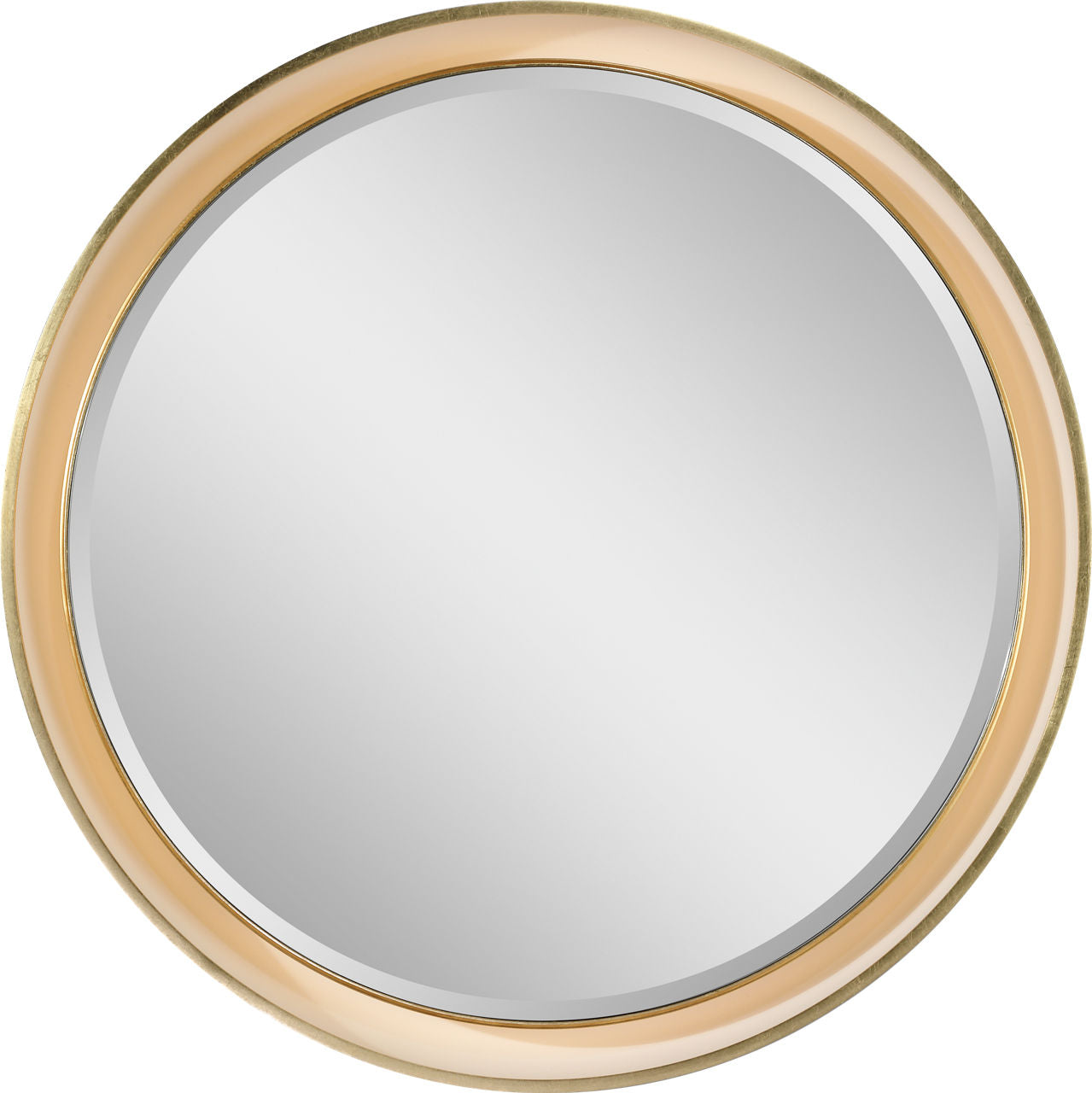 Tricia 24" Illuminated Round Mirror | Modern Iron and Gild