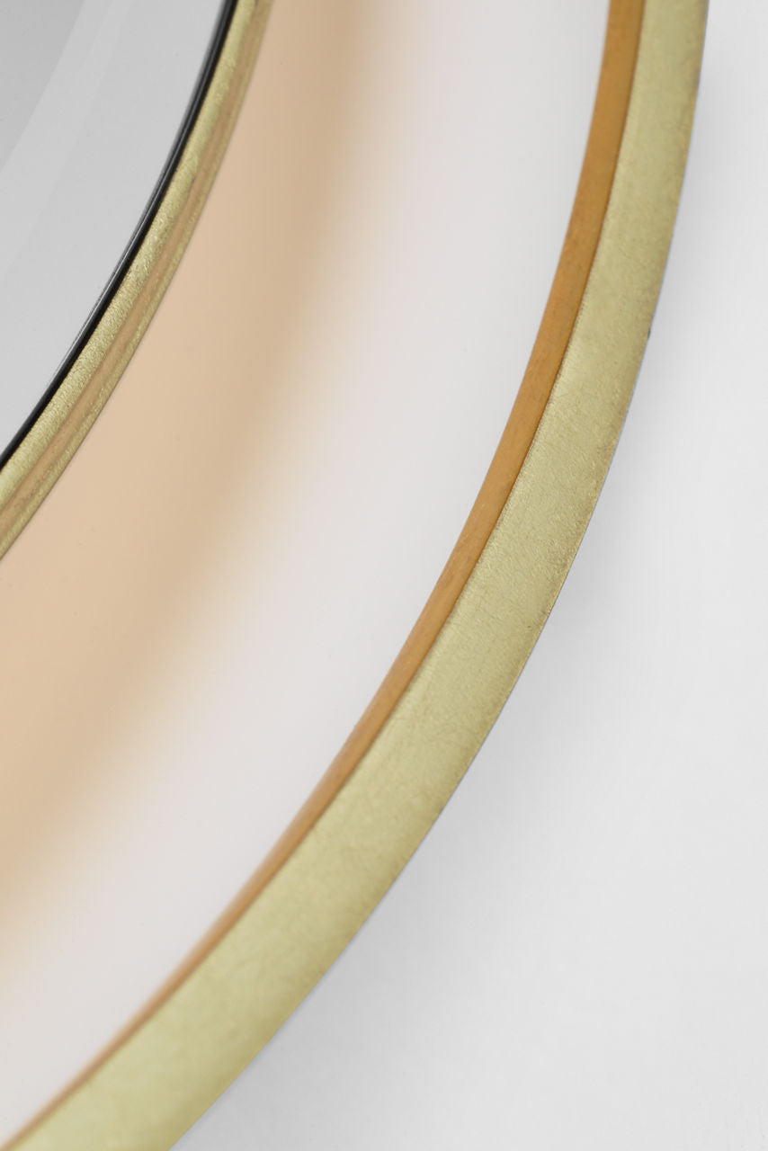 Tricia 24" Illuminated Round Mirror | Polished Nickel and Gild