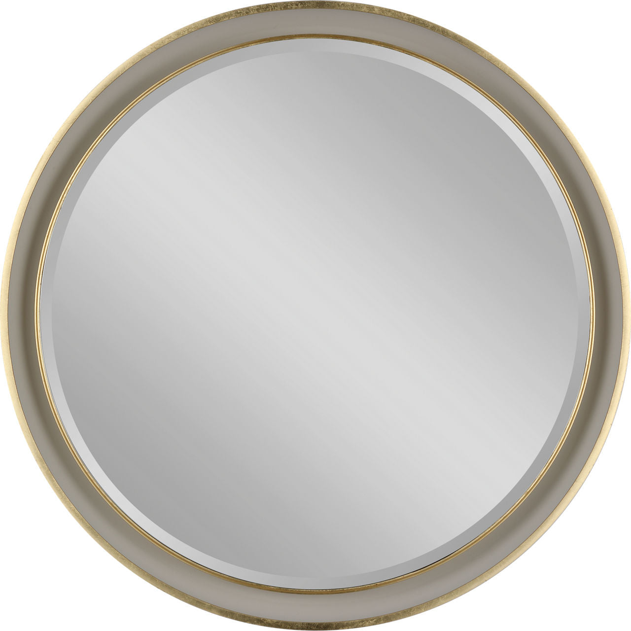 Tricia 24" Illuminated Round Mirror | Polished Nickel and Gild