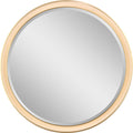Tricia 30" Illuminated Round Mirror | Hand-Rubbed Antique Brass