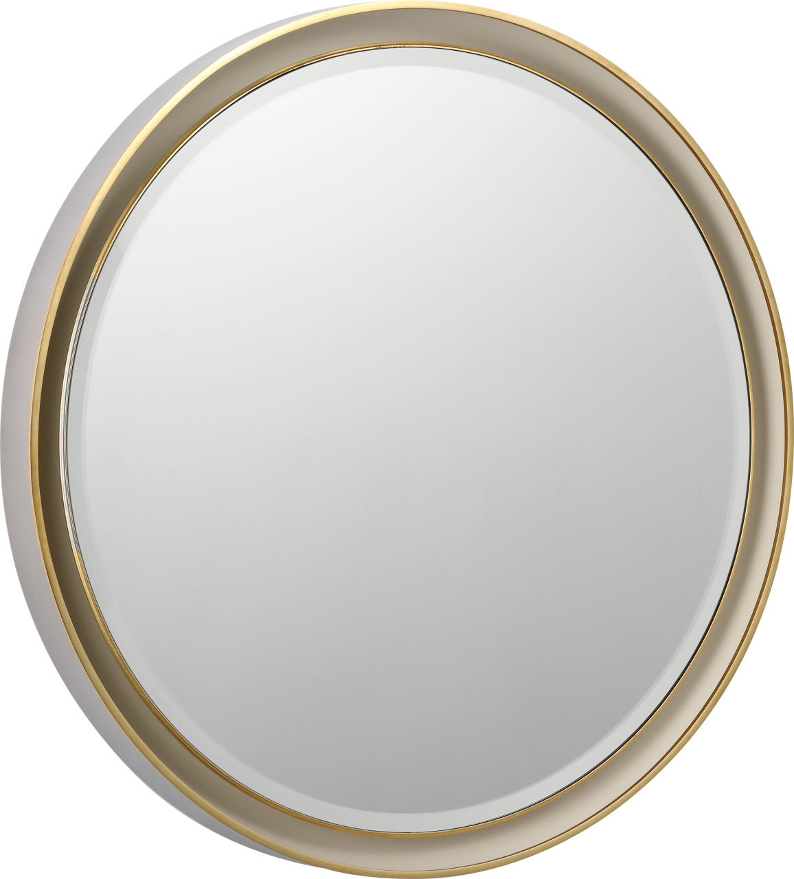 Tricia 30" Illuminated Round Mirror | Polished Nickel and Gild