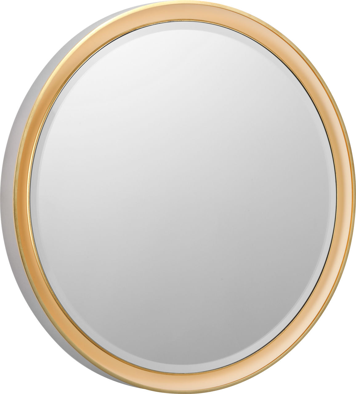 Tricia 30" Illuminated Round Mirror | Polished Nickel and Gild