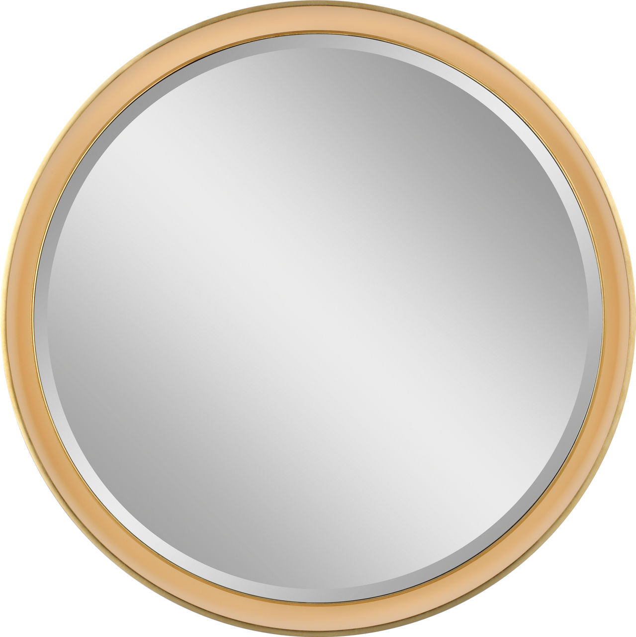 Tricia 30" Illuminated Round Mirror | Polished Nickel and Gild