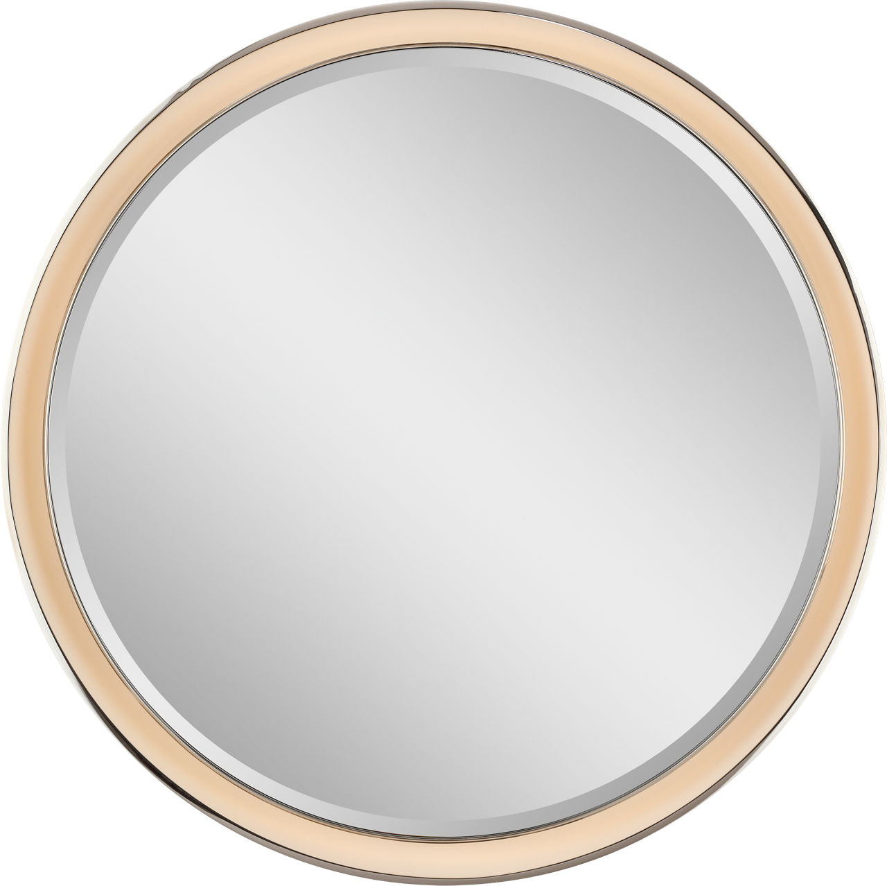 Tricia 30" Illuminated Round Mirror | Polished Nickel