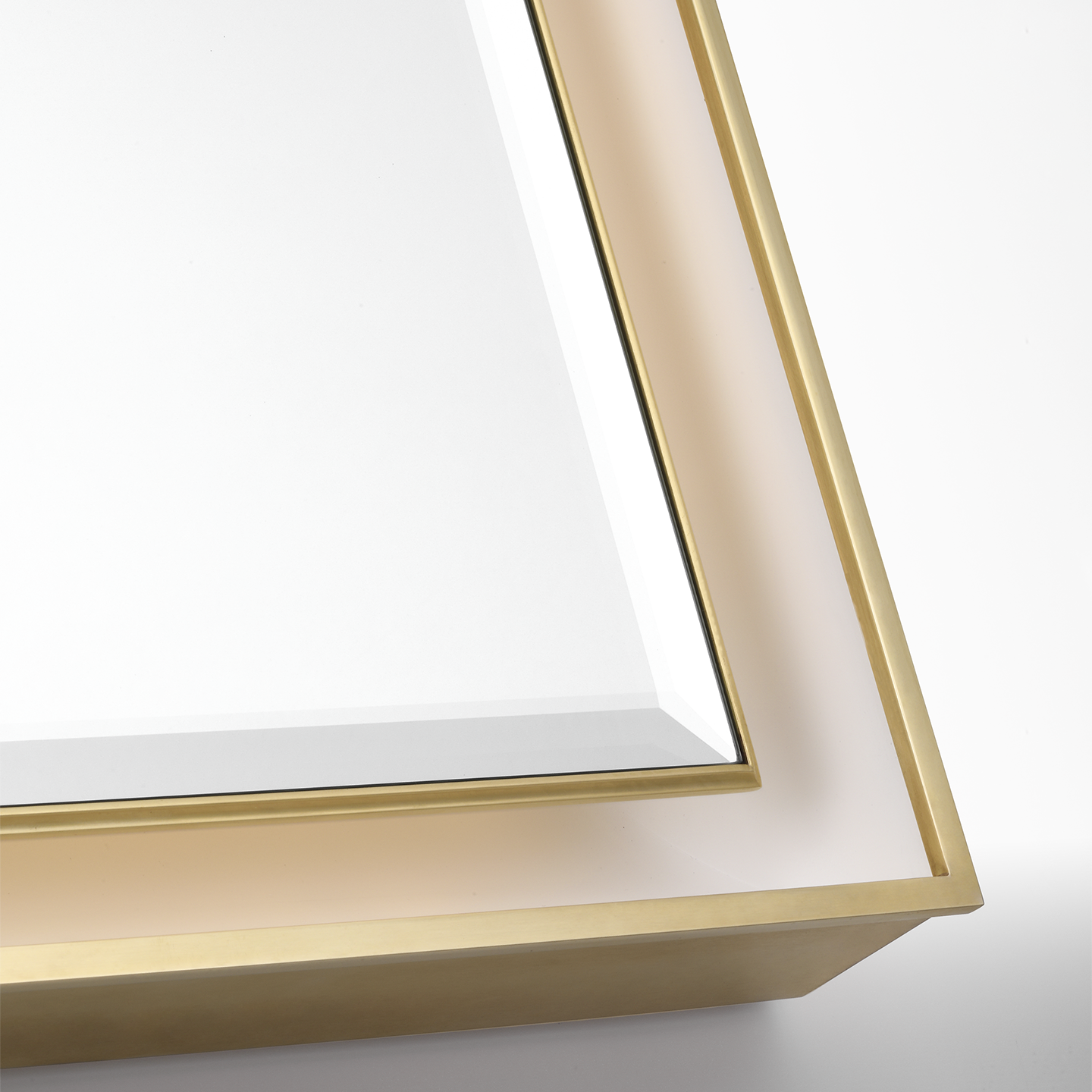 Tricia 24" Illuminated Rectangular Mirror | Hand-Rubbed Antique Brass