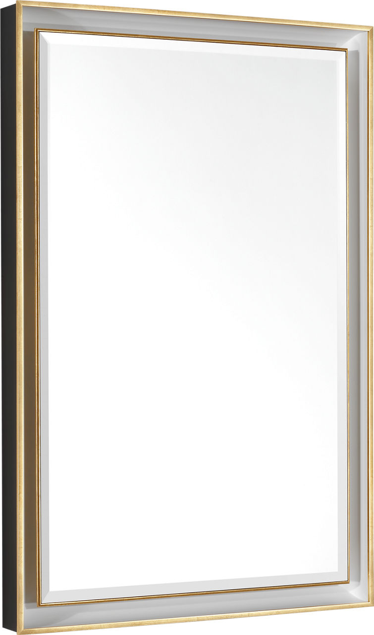 Tricia 24" Illuminated Rectangular Mirror | Modern Iron and Gild