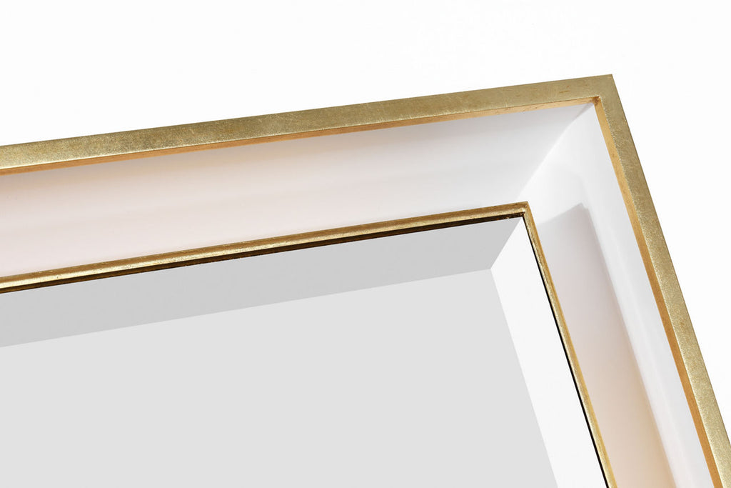 Tricia 24" Illuminated Rectangular Mirror | Modern Iron and Gild