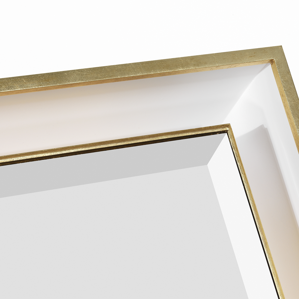 Tricia 24" Illuminated Rectangular Mirror | Modern Iron and Gild
