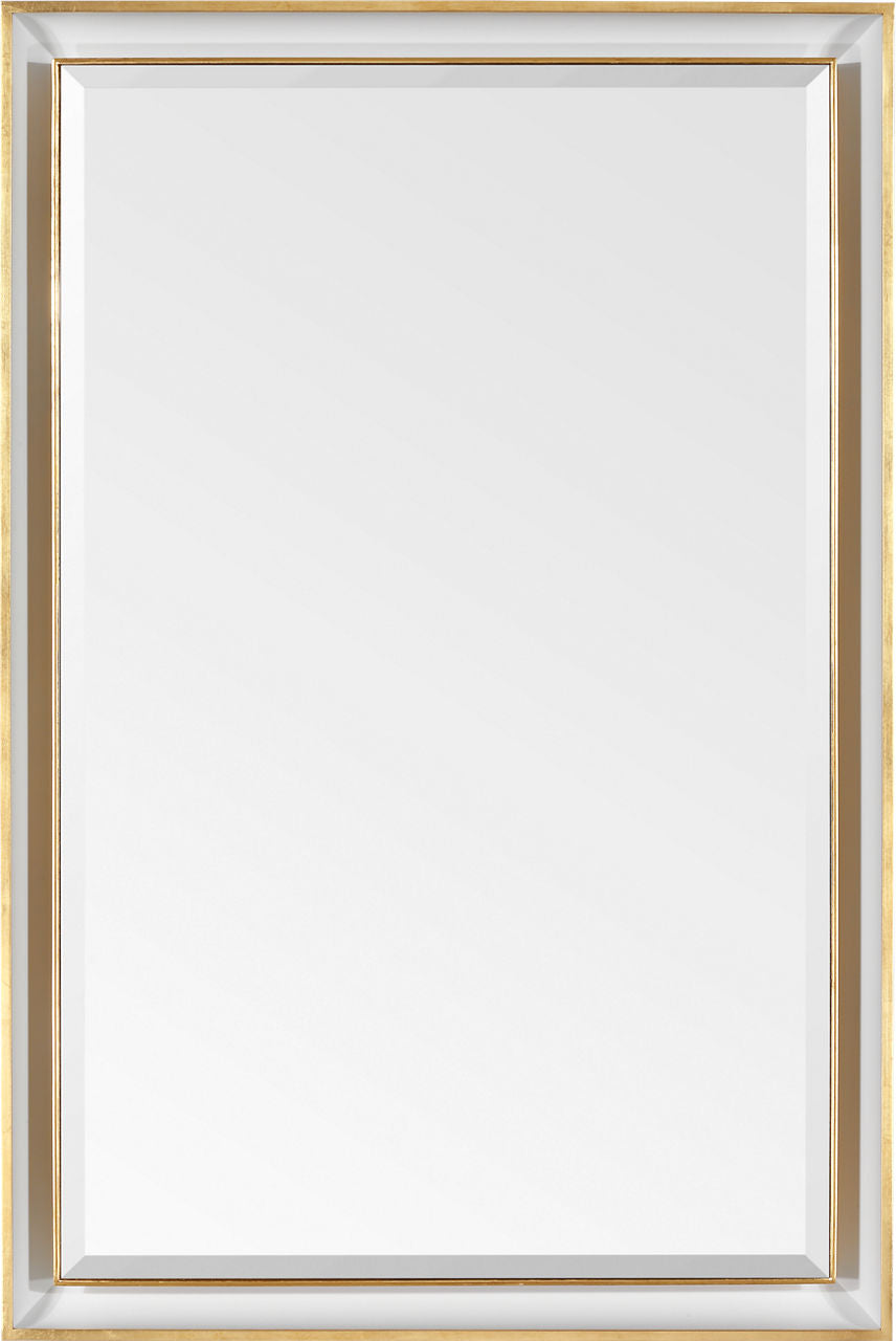 Tricia 24" Illuminated Rectangular Mirror | Polished Nickel and Gild